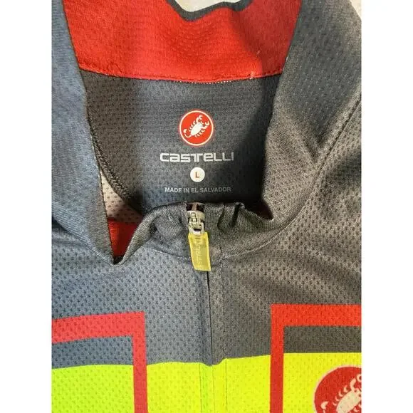 Castelli Velocissimo Jersey Gray Short Sleeve Mens Size Large - Picture 3 of 5